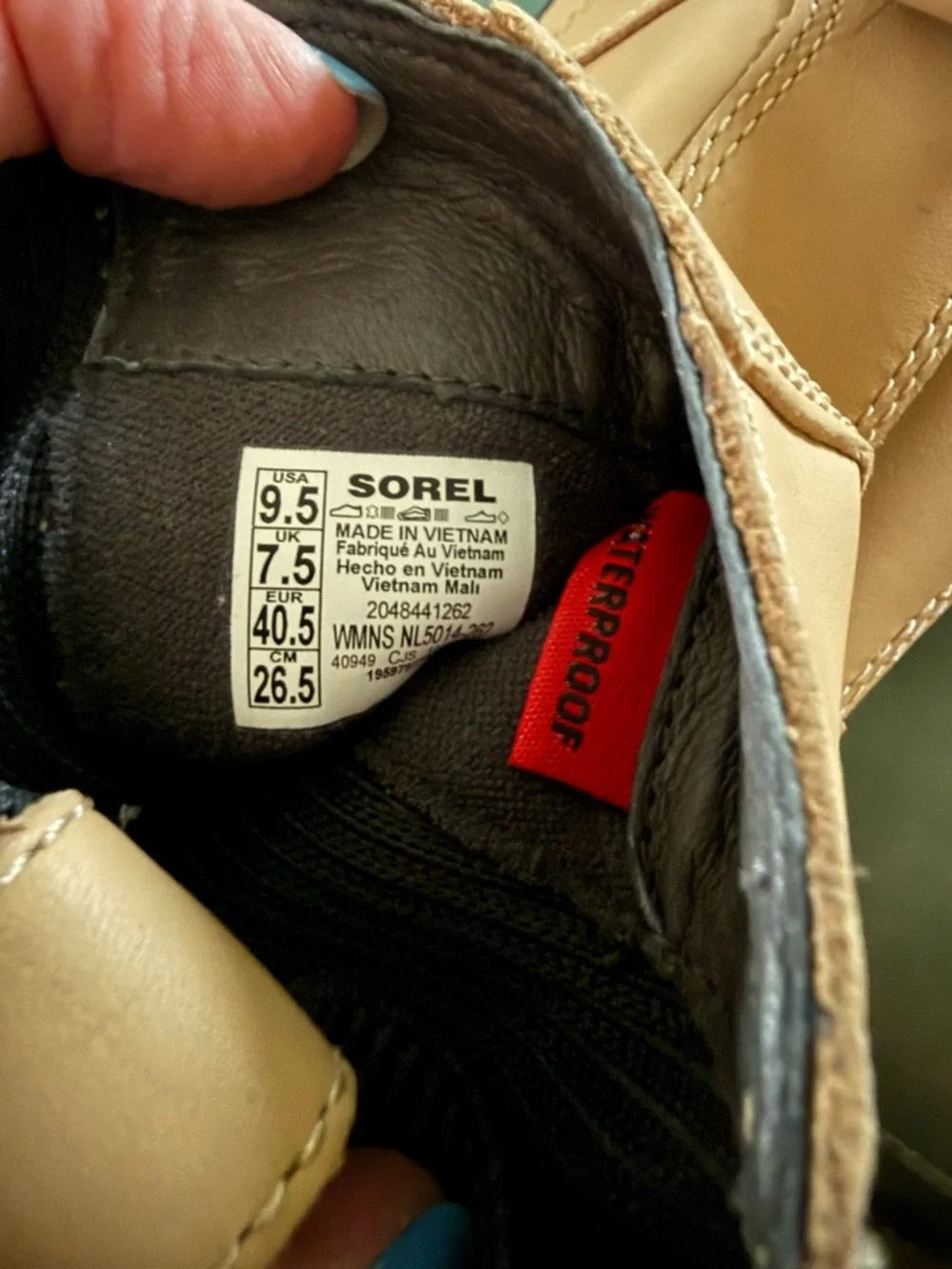 Sorel Caribou X Women's Chelsea Boot in Canoe and Jet - Picture 11 of 13